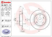 08.B271.10 Brzdový kotouč PRIME LINE BREMBO