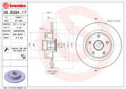 08.B394.17 Brzdový kotouč TWO-PIECE FLOATING DISCS LINE BREMBO