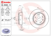 08.B586.10 Brzdový kotouč PRIME LINE BREMBO