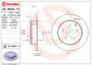 08.B646.10 Brzdový kotouč PRIME LINE BREMBO