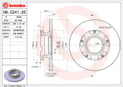 08.C241.20 Brzdový kotouč PRIME LINE BREMBO