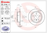 08.C745.11 Brzdový kotouč COATED DISC LINE BREMBO