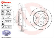 08.D429.11 Brzdový kotouč COATED DISC LINE BREMBO