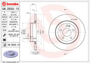 08.D530.13 Brzdový kotouč SPORT PADS HP2000 BREMBO