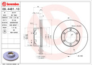 09.4481.10 Brzdový kotouč PRIME LINE BREMBO