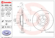 09.4939.40 Brzdový kotouč PRIME LINE BREMBO