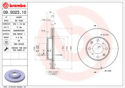 09.5023.10 Brzdový kotouč PRIME LINE BREMBO