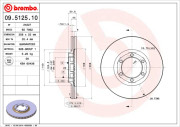 09.5125.10 Brzdový kotouč PRIME LINE BREMBO