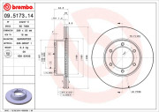 09.5173.14 Brzdový kotouč PRIME LINE BREMBO