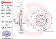 09.5180.41 Brzdový kotouč COATED DISC LINE BREMBO