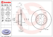 09.5315.14 Brzdový kotouč PRIME LINE BREMBO