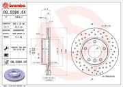 09.5390.3X Brzdový kotouč BEARING DISC LINE BREMBO