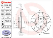 09.5390.77 Brzdový kotouč BREMBO MAX LINE BREMBO