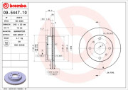 09.5447.10 Brzdový kotouč PRIME LINE BREMBO