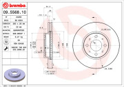 09.5568.10 Brzdový kotouč PRIME LINE BREMBO