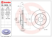 09.5638.10 Brzdový kotouč PRIME LINE BREMBO