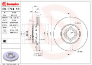 09.5724.10 Brzdový kotouč PRIME LINE BREMBO