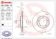 09.5782.10 Brzdový kotouč PRIME LINE BREMBO