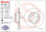 09.5875.10 Brzdový kotouč PRIME LINE BREMBO