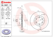 09.5957.10 Brzdový kotouč PRIME LINE BREMBO