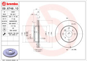 09.6748.10 Brzdový kotouč PRIME LINE BREMBO