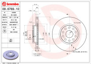 09.6769.10 Brzdový kotouč PRIME LINE BREMBO