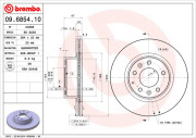 09.6854.10 Brzdový kotouč PRIME LINE BREMBO