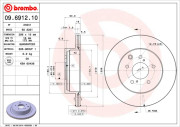 09.6912.10 Brzdový kotouč PRIME LINE BREMBO