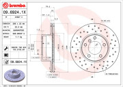 09.6924.1X Brzdový kotouč BEARING DISC LINE BREMBO