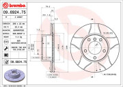 09.6924.75 Brzdový kotouč BREMBO MAX LINE BREMBO