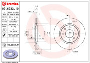 09.6932.10 Brzdový kotouč PRIME LINE BREMBO