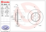 09.6942.10 Brzdový kotouč PRIME LINE BREMBO