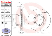 09.6969.10 Brzdový kotouč PRIME LINE BREMBO