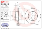 09.6983.10 Brzdový kotouč PRIME LINE BREMBO