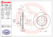 09.7056.10 Brzdový kotouč PRIME LINE BREMBO