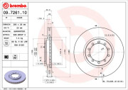 09.7261.10 Brzdový kotouč PRIME LINE BREMBO