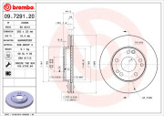 09.7291.20 Brzdový kotouč PRIME LINE BREMBO