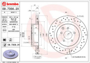 09.7356.2X Brzdový kotouč BEARING DISC LINE BREMBO