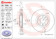 09.7680.10 Brzdový kotouč PRIME LINE BREMBO