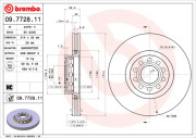 09.7728.11 Brzdový kotouč COATED DISC LINE BREMBO