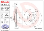 09.7807.10 Brzdový kotouč PRIME LINE BREMBO