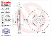 09.7808.11 Brzdový kotouč COATED DISC LINE BREMBO