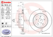 09.7813.21 Brzdový kotouč COATED DISC LINE BREMBO