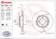 09.7821.10 Brzdový kotouč PRIME LINE BREMBO