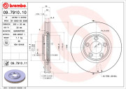 09.7910.10 Brzdový kotouč PRIME LINE BREMBO