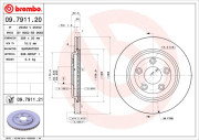 09.7911.20 Brzdový kotouč PRIME LINE BREMBO