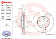 09.7933.10 Brzdový kotouč PRIME LINE BREMBO