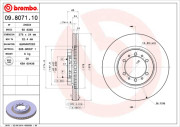 09.8071.10 Brzdový kotouč PRIME LINE BREMBO