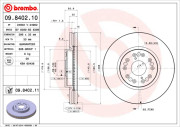 09.8402.10 Brzdový kotouč PRIME LINE BREMBO