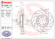 09.8402.1X Brzdový kotouč BEARING DISC LINE BREMBO